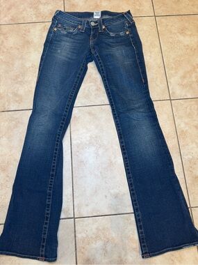 True Religion Dark Blue Flare Jeans